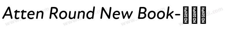 Atten Round New Book字体转换
